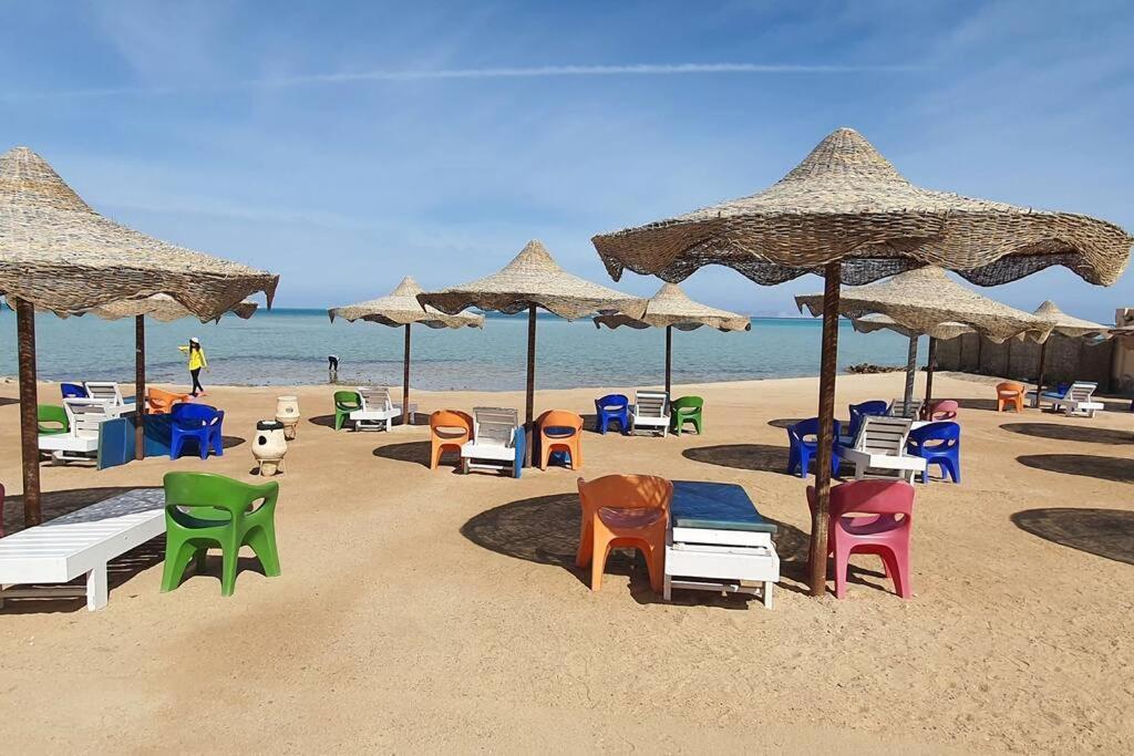 Casablanca Beach Direct Sea View Tow Bedroom Apartment Хургада Екстер'єр фото