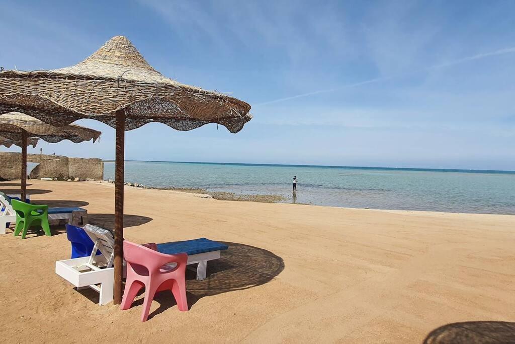 Casablanca Beach Direct Sea View Tow Bedroom Apartment Хургада Екстер'єр фото